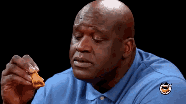 shaq hot wings celebration gif